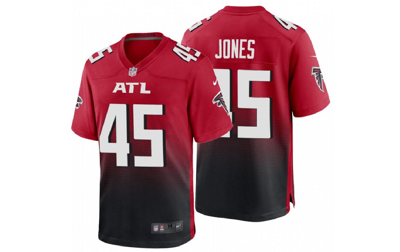 Men Atlanta Falcons #45 Deion Jones Nike Red Game NFL Jersey